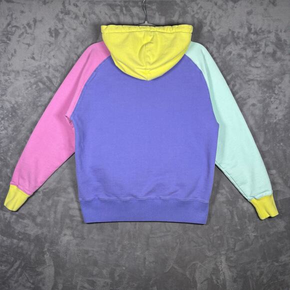 Teddy Fresh Colorblock Hoodie Purple Pink Mint Yellow – Size S - Picture 2 of 6